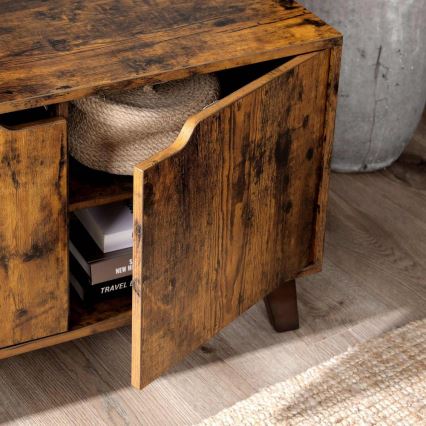 Έπιπλο τηλεόρασης BASTOR καφέ/μαύρο