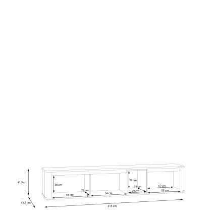 Έπιπλο τηλεόρασης INAR μπεζ/καφέ