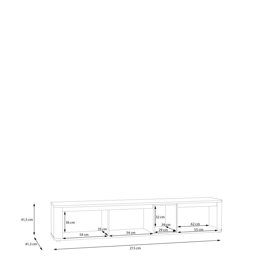 Έπιπλο τηλεόρασης INAR μπεζ/καφέ