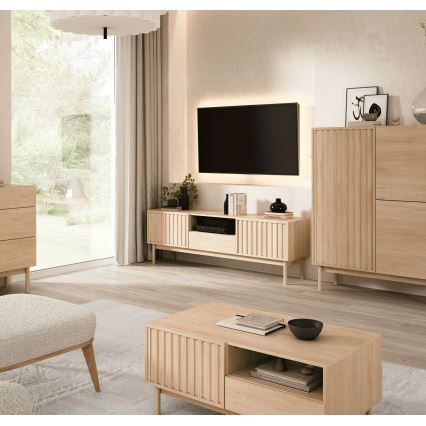 Έπιπλο τηλεόρασης KIOTO 159x53 cm, δρυς Cremona