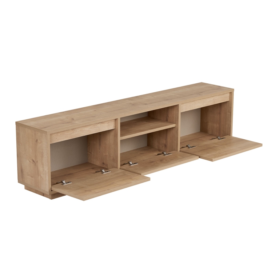 Έπιπλο τηλεόρασης KREDE 160×30 εκ., δρυς
