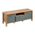 Έπιπλο τηλεόρασης MENTA 138x49 cm δρυς Wotan/πράσινο