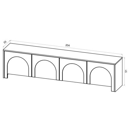 Έπιπλο τηλεόρασης NIO λευκό