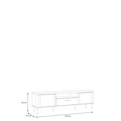 Έπιπλο τηλεόρασης VIRO σε καφέ/μπεζ
