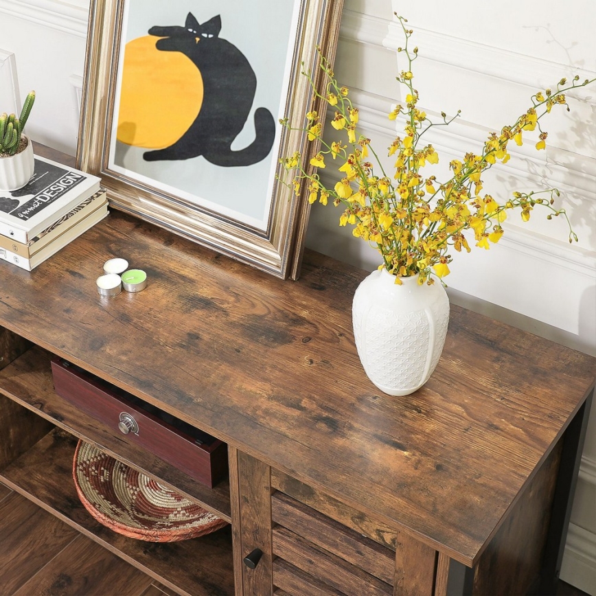 Έπιπλο τηλεόρασης VOLTAR καφέ/μαύρο