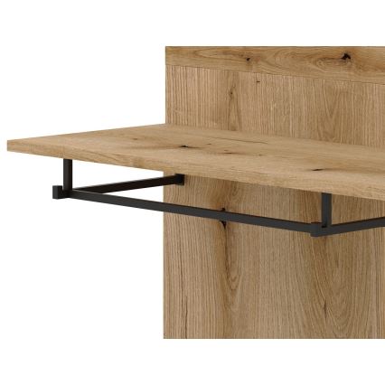 Έπιπλο εισόδου με καθρέφτη SVEN, καφέ/λευκό