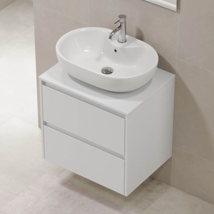 Έπιπλο μπάνιου TRONDHEIM για νιπτήρα 60x57x46 εκ. λευκό