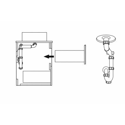 Έπιπλο μπάνιου TRONDHEIM για νιπτήρα 90 cm, σε απόχρωση καρυδιάς