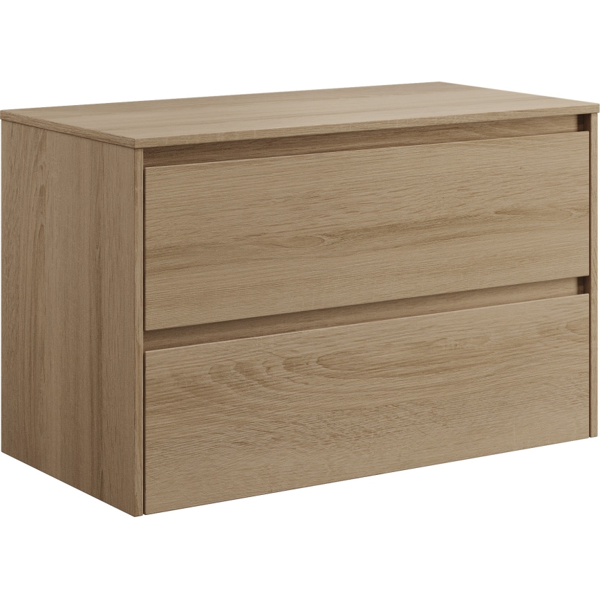 Έπιπλο μπάνιου TRONDHEIM για νιπτήρα 90x57x46 cm σε απόχρωση δρυός
