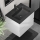 Έπιπλο μπάνιου με νιπτήρα KENWOOD 61x52x45 cm λευκό/μαύρο