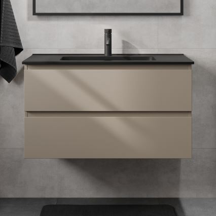 Έπιπλο μπάνιου με νιπτήρα KENWOOD 91 cm Marakesh/μαύρο