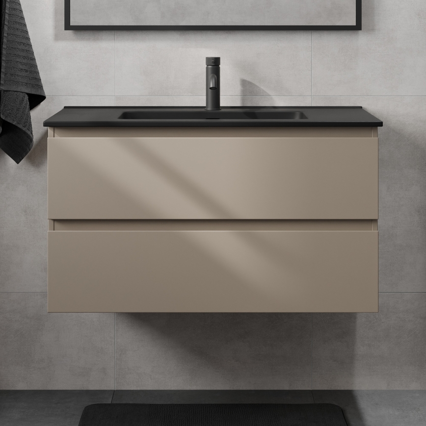 Έπιπλο μπάνιου με νιπτήρα KENWOOD 91 cm Marakesh/μαύρο