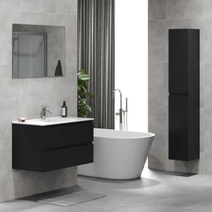Έπιπλο μπάνιου με νιπτήρα KENWOOD, 91 x 50 x 45 εκ., μαύρο