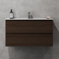 Έπιπλο μπάνιου με νιπτήρα KENWOOD 91x50x47 cm, φινίρισμα καρυδιάς