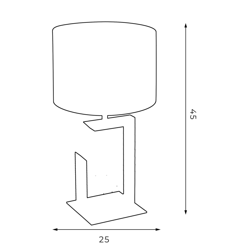 Επιτραπέζια λάμπα 1xE27/60W/230V 45 cm πράσινο/χρυσαφί