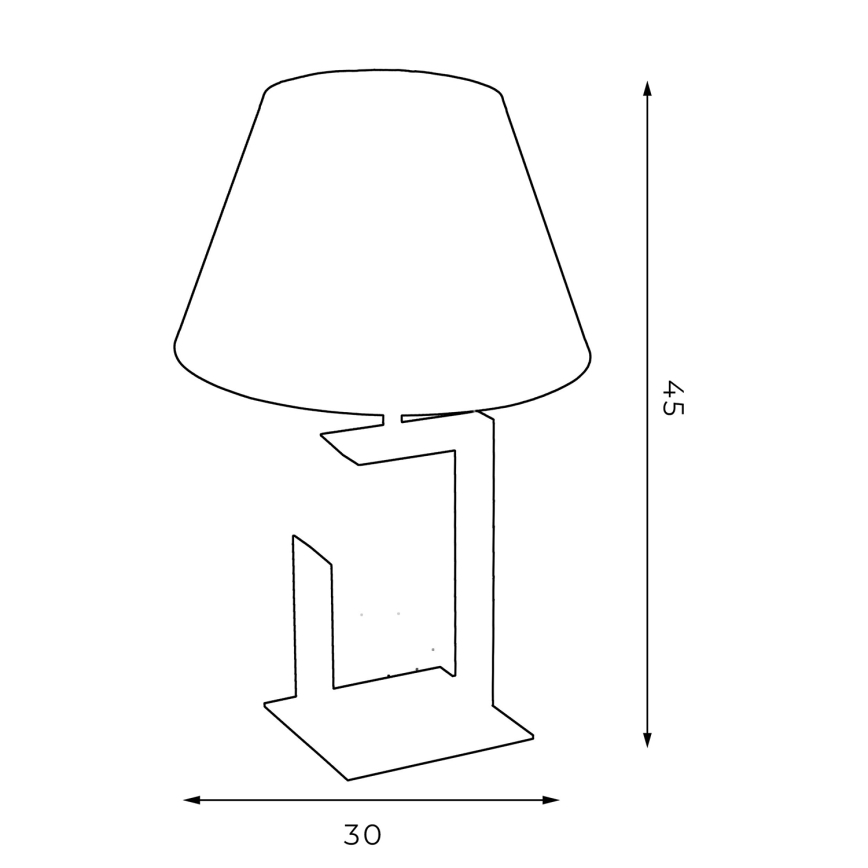 Επιτραπέζια λάμπα 1xE27/60W/230V 45 cm πράσινο/χρυσό