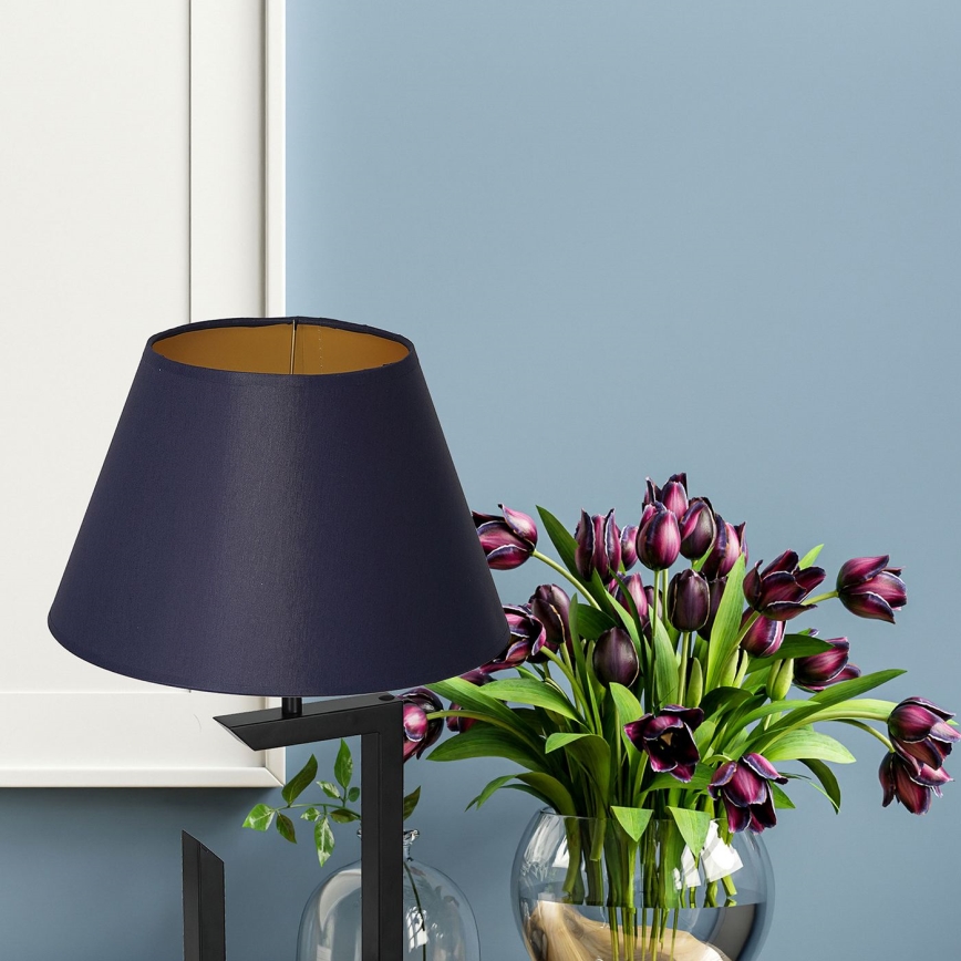 Επιτραπέζια λάμπα 1xE27/60W/230V 45 cm μπλε/χρυσό