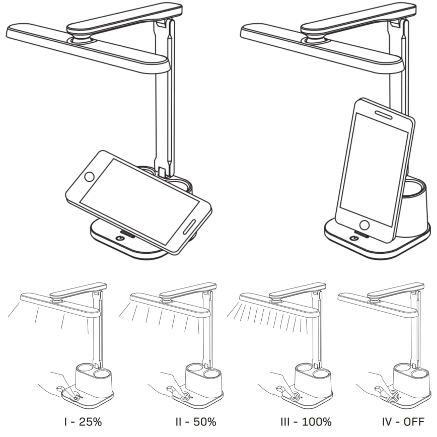 Επιτραπέζια λάμπα αφής dimming LED BARI LED/6W/230V μαύρο
