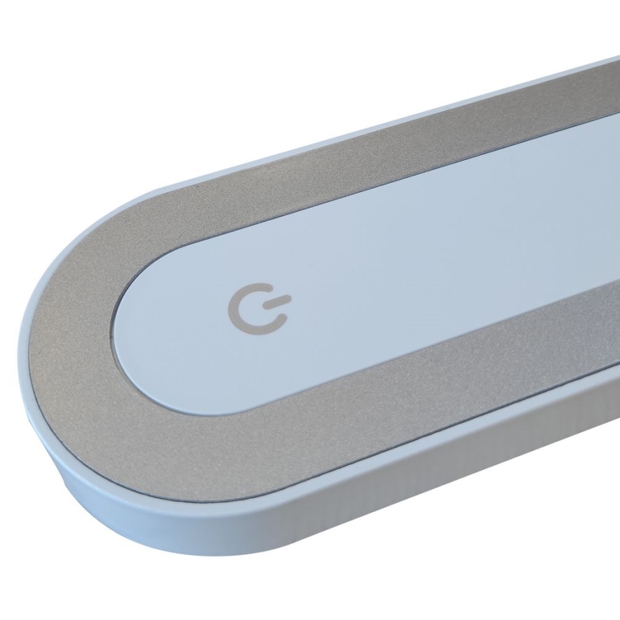 Επιτραπέζια λάμπα αφής dimming LED MADERA LED/7W/230V USB λευκό