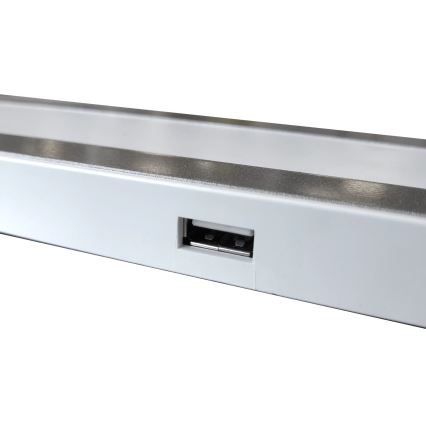 Επιτραπέζια λάμπα αφής dimming LED MADERA LED/7W/230V USB λευκό