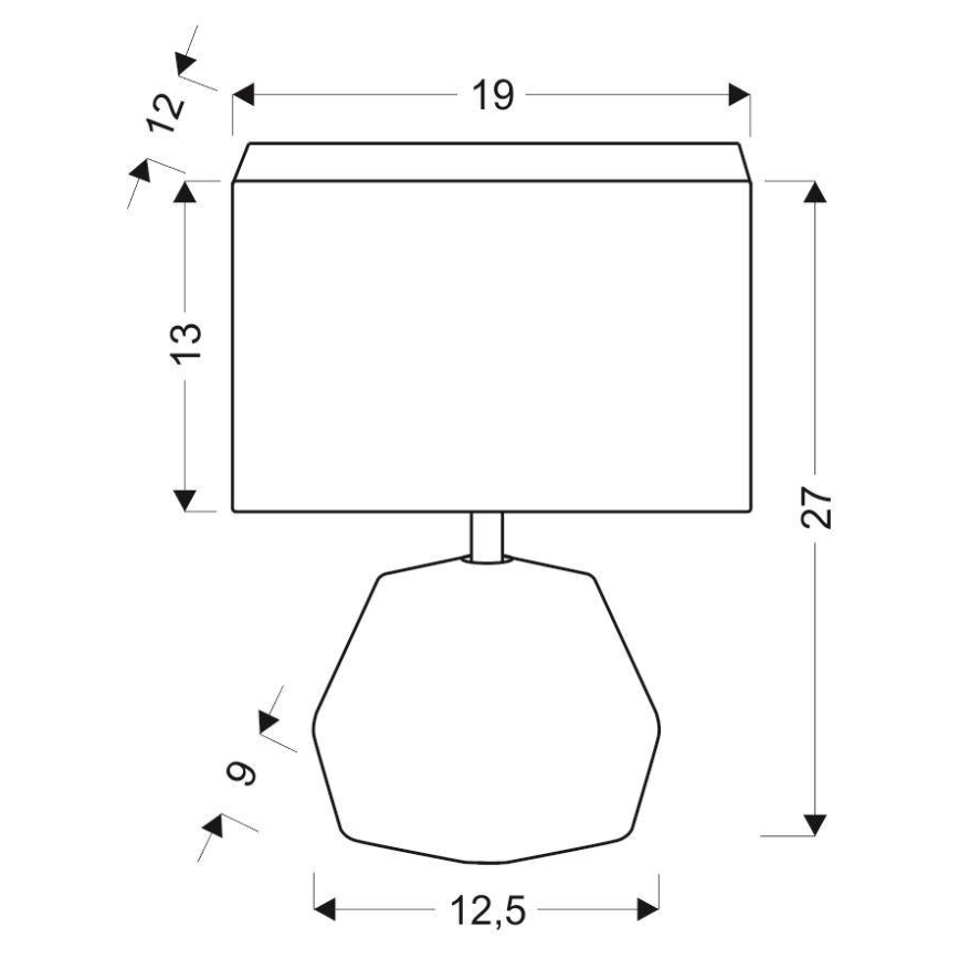 Επιτραπέζια λάμπα ANIMI 1xE14/40W/230V μαύρο