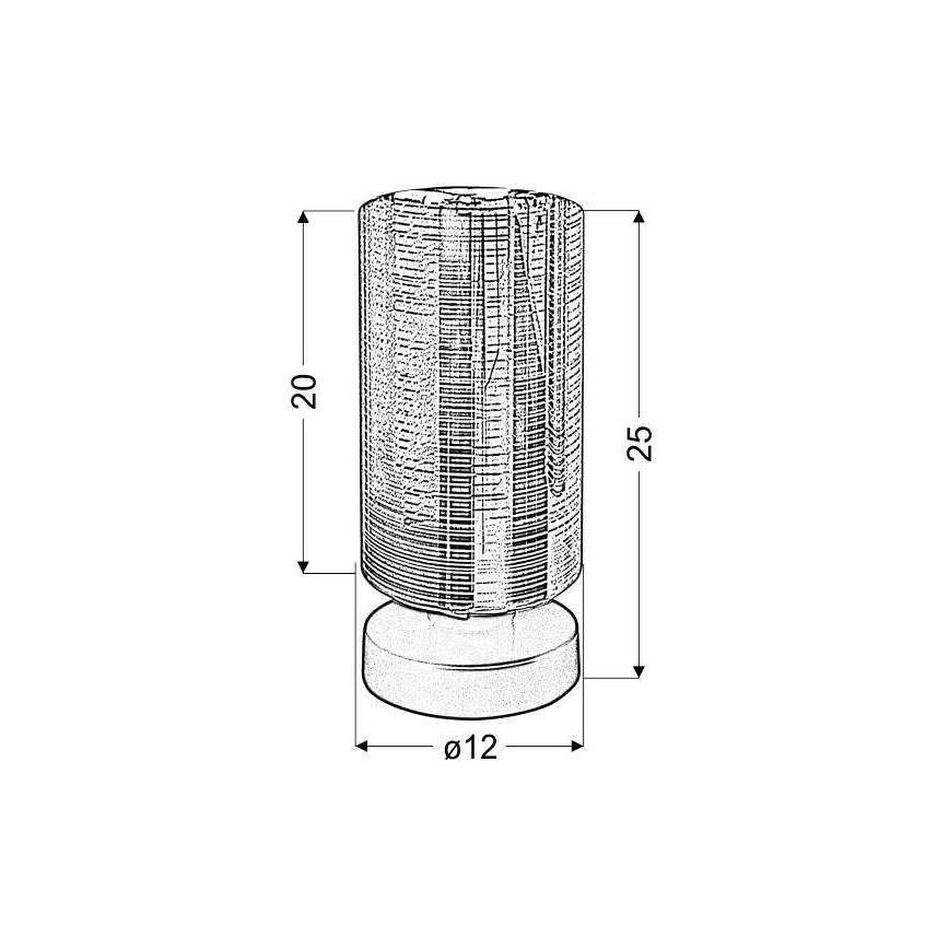 Επιτραπέζια λάμπα COX 1xE27/60W/230V