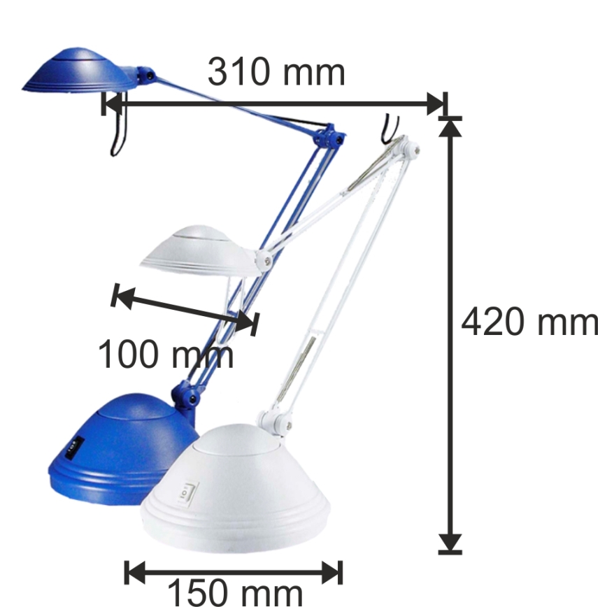 Επιτραπέζια λάμπα dimmer ELA 1xGY6,35/50W/230V/12V λευκό