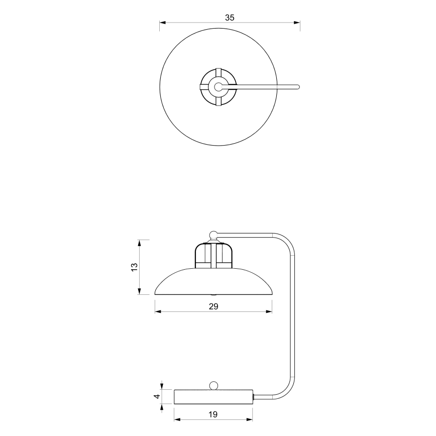 Επιτραπέζια λάμπα FELIX 1xE27/60W/230V πράσινο