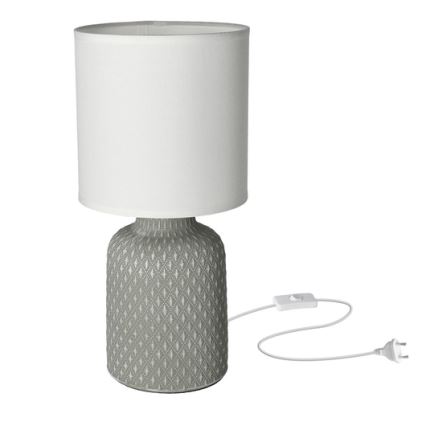 Επιτραπέζια λάμπα INER 1xE14/40W/230V γκρι