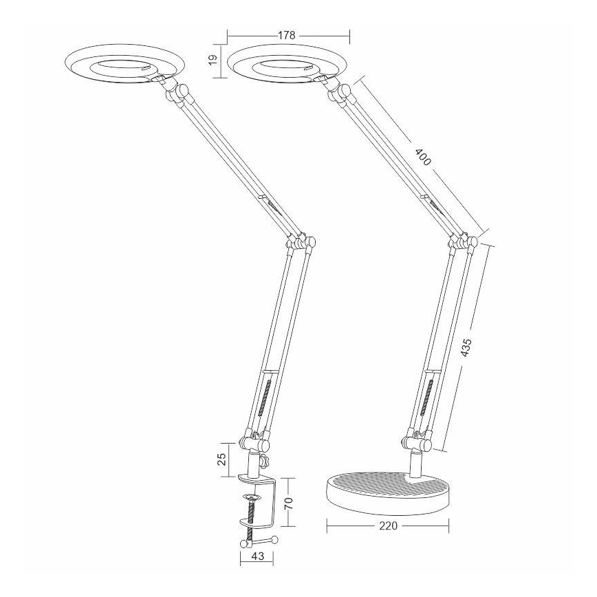 Επιτραπέζια λάμπα LED BIANCA LED/8W/230V