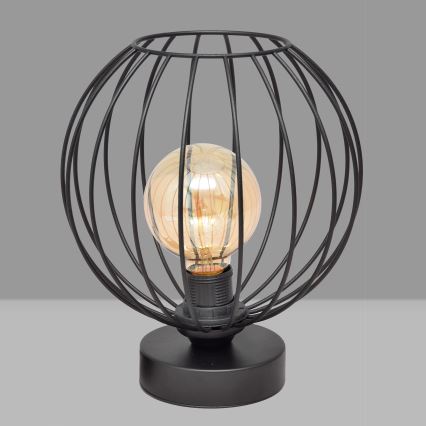 Επιτραπέζια λάμπα MERCURE 1xE27/15W/230V μαύρο