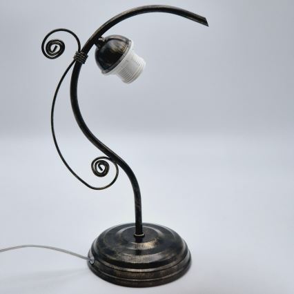 Επιτραπέζια λάμπα RETRO II 1xE27/60W/230V μαύρη πατίνα