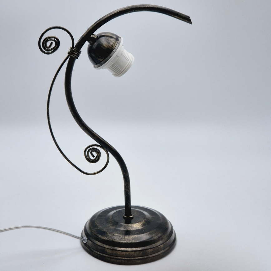 Επιτραπέζια λάμπα RETRO II 1xE27/60W/230V μαύρη πατίνα