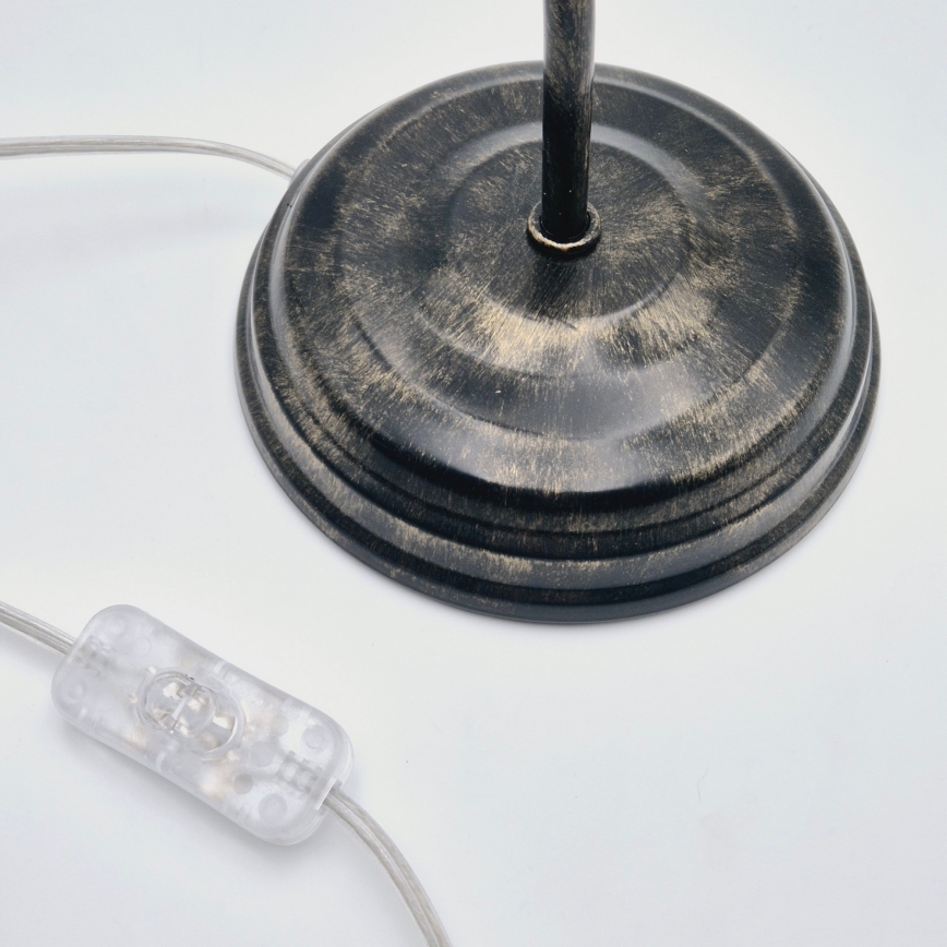 Επιτραπέζια λάμπα RETRO II 1xE27/60W/230V μαύρη πατίνα