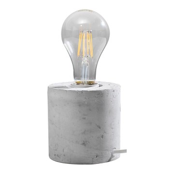 Επιτραπέζια λάμπα SALGADO 1xE27/15W/230V μπετόν