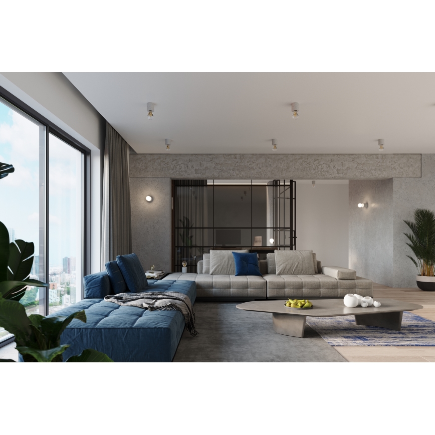 Επιτραπέζια λάμπα SALGADO 1xE27/15W/230V μπετόν