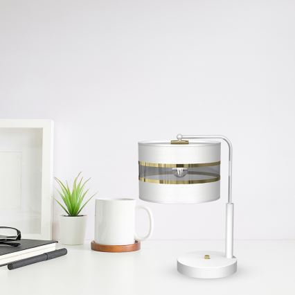 Επιτραπέζια λάμπα ULTIMO 1xE27/6W/230V λευκό