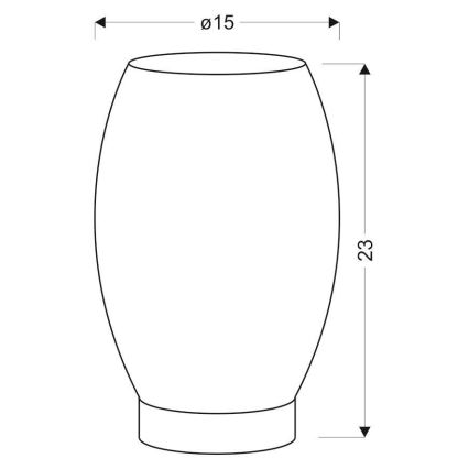 Επιτραπέζια λάμπα Venus 1xE27/60W/230V μαύρο/χρυσαφί