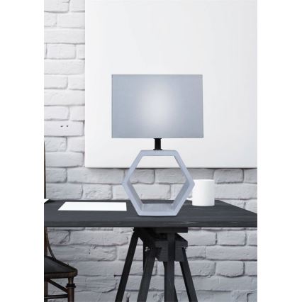 Επιτραπέζια λάμπα VIDAL 1xE27/40W/230V γκρι
