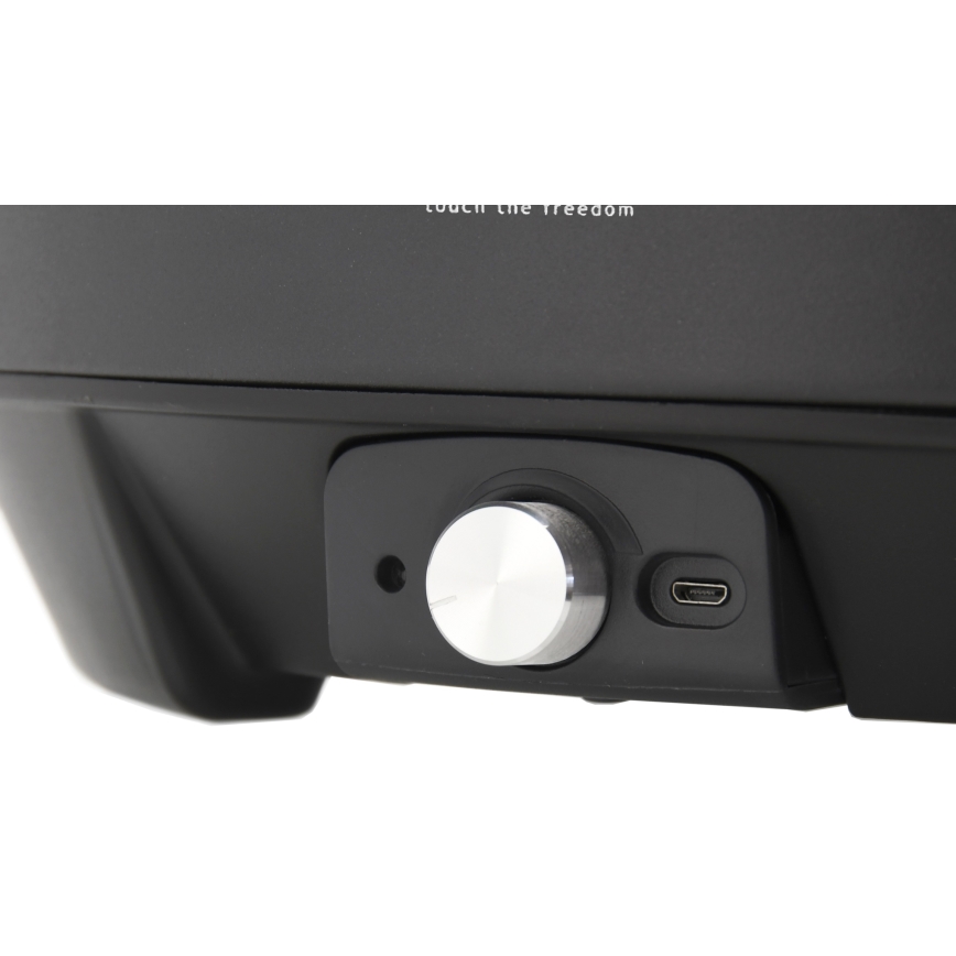 Επιτραπέζια ψησταριά με κάρβουνα, 4xAA/USB, μαύρο