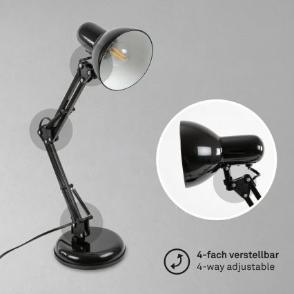 Επιτραπέζιο φωτιστικό 1xE14/25W/230V μαύρο