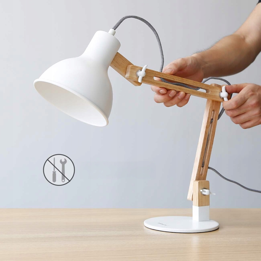 Επιτραπέζιο φωτιστικό 1xE27/40W/230V λευκό