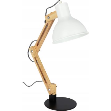 Επιτραπέζιο φωτιστικό 1xE27/40W/230V λευκό/μαύρο