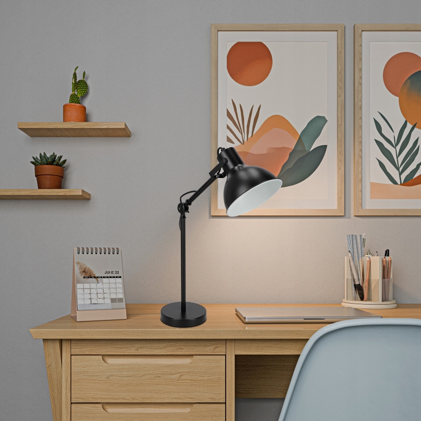 Επιτραπέζιο φωτιστικό 1xE27/40W/230V μαύρο