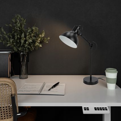 Επιτραπέζιο φωτιστικό 1xE27/40W/230V μαύρο