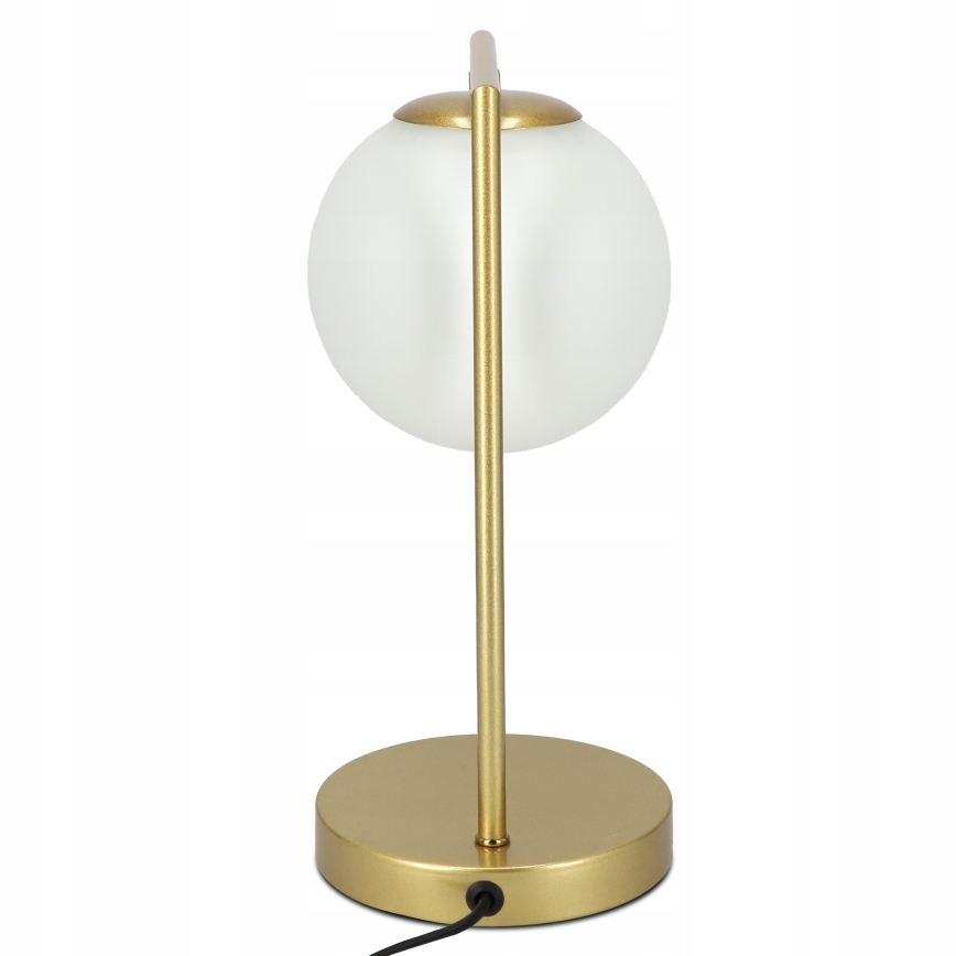 Επιτραπέζιο φωτιστικό 1xE27/40W/230V χρυσό/λευκό