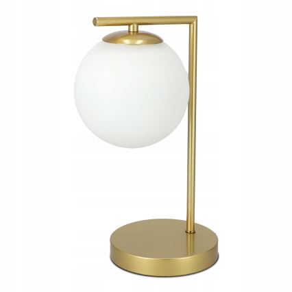 Επιτραπέζιο φωτιστικό 1xE27/40W/230V χρυσό/λευκό