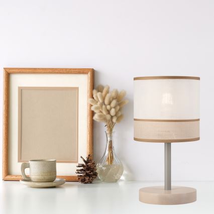 Επιτραπέζιο φωτιστικό ANDREA 1xE27/60W/230V οξιά