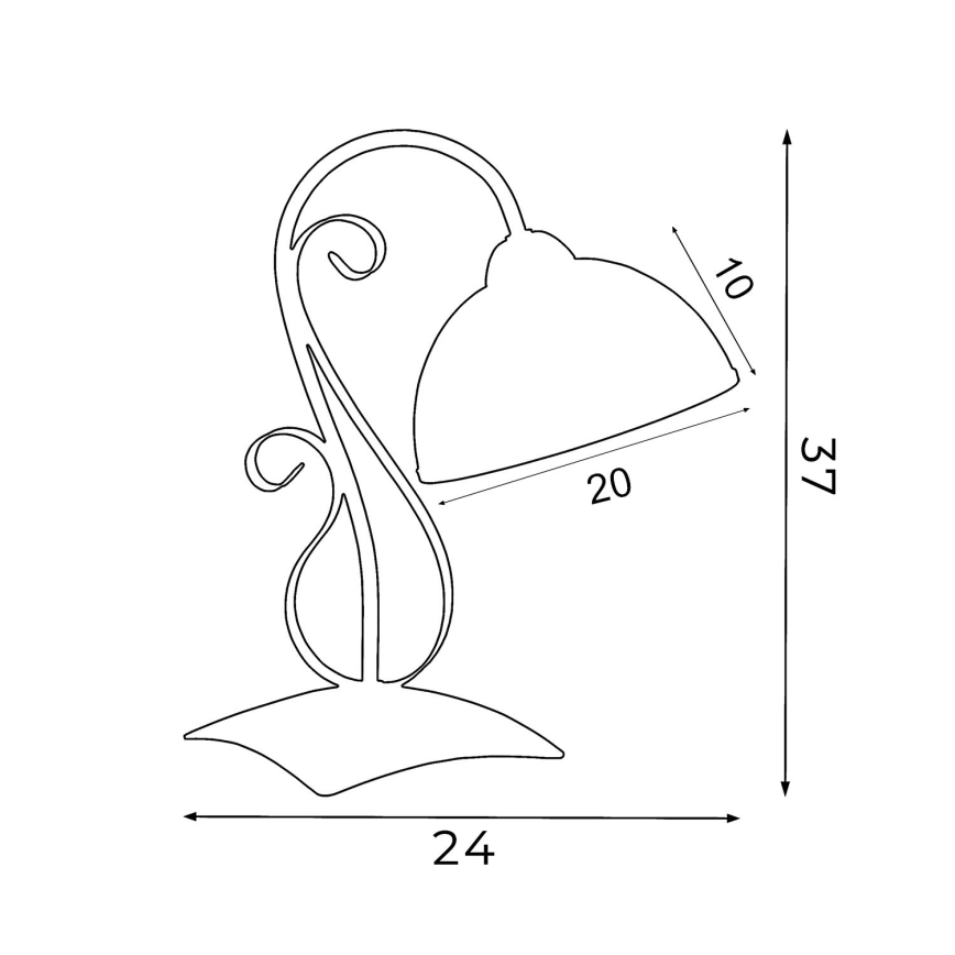 Επιτραπέζιο φωτιστικό ANTICA 1xE27/60W/230V