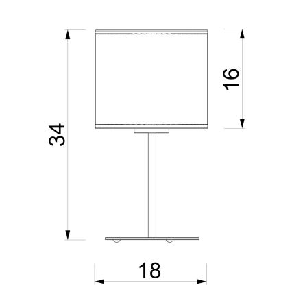 Επιτραπέζιο φωτιστικό ARDEN 1xE27/15W/230V μπεζ